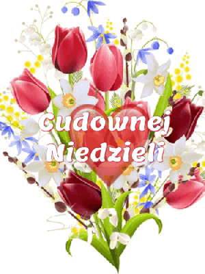 Cudownej niedzieli bukiet kwiatów